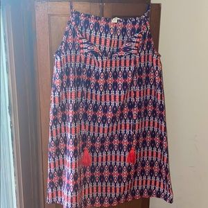 Fun patterned beach dress